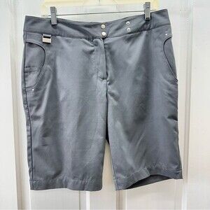 Swing Bette & Court grey golf shorts women’s 10 lay flat waist is 18